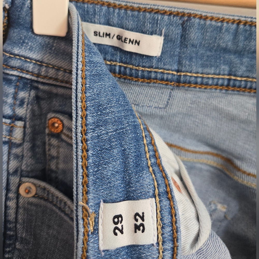 JACK & JONES Denim Blue Slim / Glenn Jeans - Picture 4 of 10